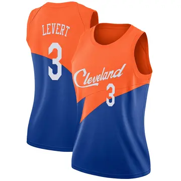 Cleveland Cavaliers Caris LeVert 2018/19 Jersey - City Edition - Women's Swingman Blue