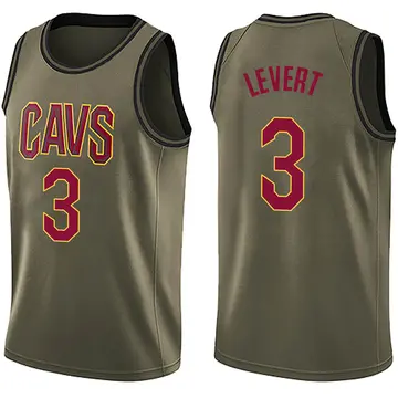 Cleveland Cavaliers Caris LeVert Salute to Service Jersey - Youth Swingman Green