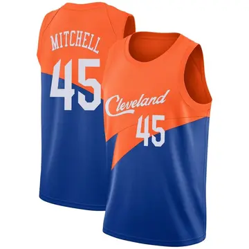 Cleveland Cavaliers Donovan Mitchell 2018/19 Jersey - City Edition - Youth Swingman Blue