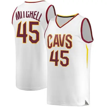 Cleveland Cavaliers Donovan Mitchell Jersey - Association Edition - Youth Fast Break White