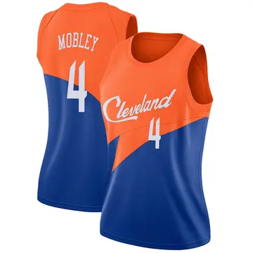 Cleveland Cavaliers Evan Mobley 2018/19 Jersey - City Edition - Women's Swingman Blue