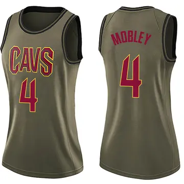 Cleveland Cavaliers Evan Mobley Salute to Service Jersey - Women's Swingman Green