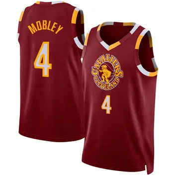 Cleveland Cavaliers Evan Mobley Wine 2021/22 City Edition Jersey - Youth Swingman