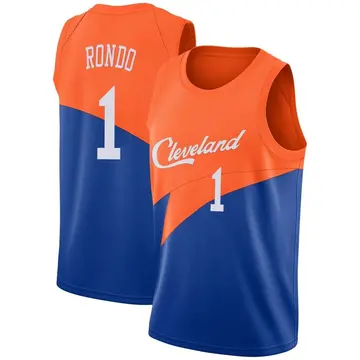 Cleveland Cavaliers Rajon Rondo 2018/19 Jersey - City Edition - Men's Swingman Blue