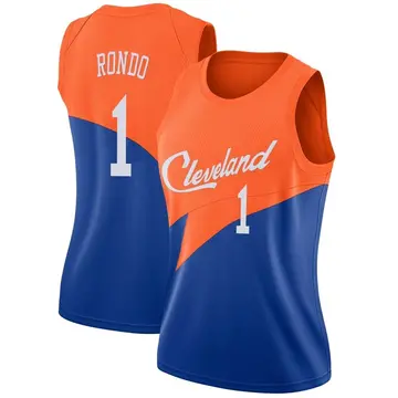 Cleveland Cavaliers Rajon Rondo 2018/19 Jersey - City Edition - Women's Swingman Blue