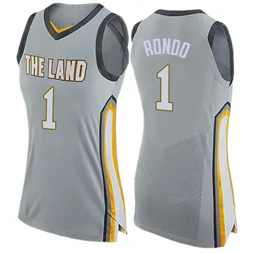 Cleveland Cavaliers Rajon Rondo Jersey - City Edition - Women's Swingman Gray
