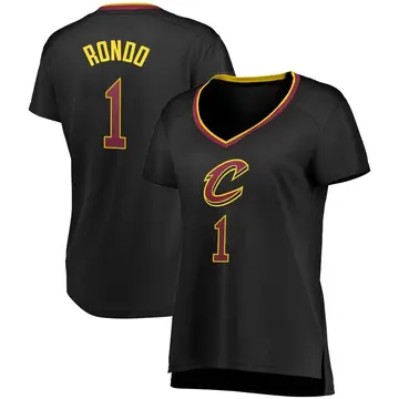 Cleveland Cavaliers Rajon Rondo Jersey - Statement Edition - Women's Fast Break Black