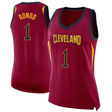Cleveland Cavaliers Rajon Rondo Maroon Jersey - Icon Edition - Women's Swingman