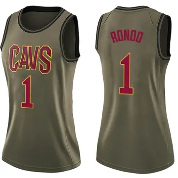 Cleveland Cavaliers Rajon Rondo Salute to Service Jersey - Women's Swingman Green