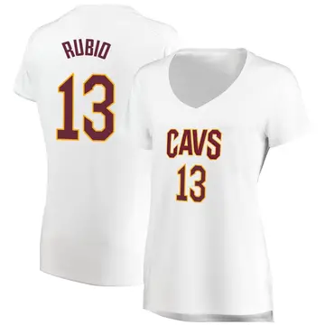 Cleveland Cavaliers Ricky Rubio Jersey - Association Edition - Women's Fast Break White